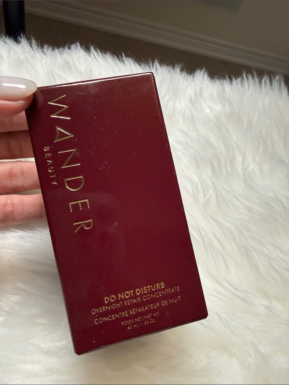 Wander Beauty Do Not Disturb Overnight Repair Concentrate - Burgundy